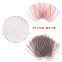 4×4 13×4 Swiss Lace Hairnet For Making Wigs